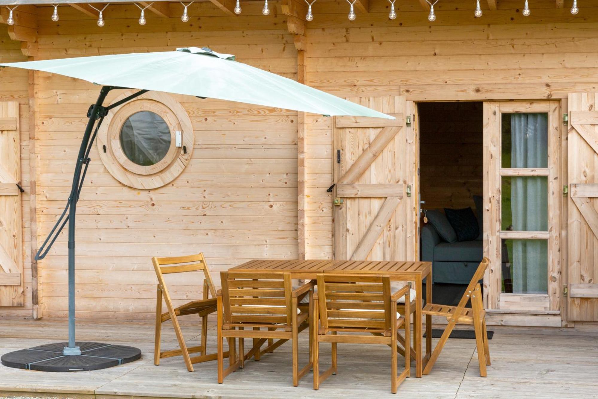 Chalet 4 Pers Landeleau 2Kms Canal Buitenkant foto